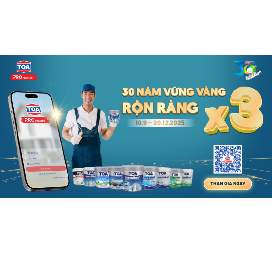 THỂ LỆ CHƯƠNG TRÌNH KHUYẾN MÃI: TOA 30 NĂM, NHÂN BA ĐIỂM THƯỞNG